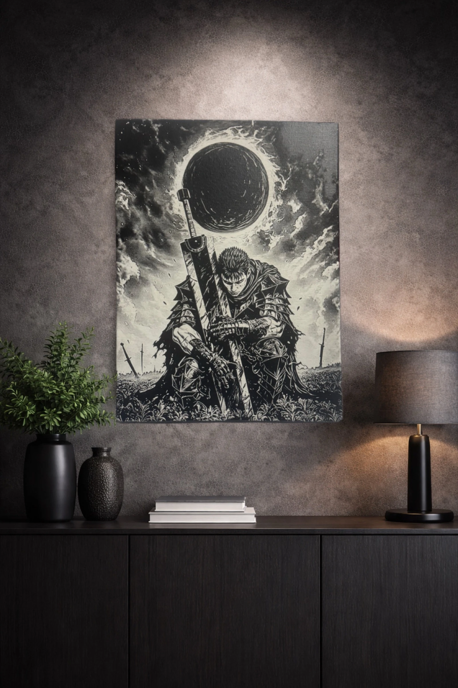 Tableau sur toile Guts de Berserk 30x50vm – photo 2